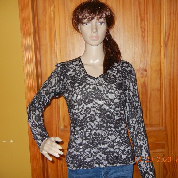 Worthington Tops - Vintage Casual Party Date Work Floral Top sz L (wt51)